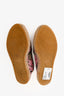 Gucci Beige Multicolour Canvas GG Supreme Bengal Tiger Print Pillar Espadrilles Size 37