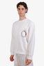 Moncler White Year of the Dragon Logo Sweatshirt Size L Mens
