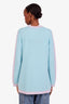 Pre-loved Chanel™ 24C Blue/Purple Cashmere Crystal CC Button Cardigan Size 38