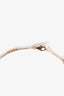 Van Cleef & Arpels 18K Rose Gold Carnelian Sweet Alhambra Necklace