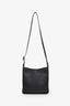 Longchamp Black Leather Medium Le Foulonné Crossbody Bag