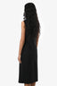 Prada Black Sleeveless Midi Dress Size 44