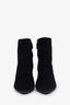 Prada Black Suede Pointed Toe Ankle Boots Size 37