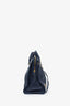 Balenciaga Navy De Minuit Grained Leather Metallic Edge Motorcycle City Bag