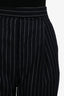 Thom Browne Navy/White Pinstripe Pants Size 38
