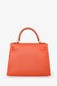 Hermès 2011 Orange Epsom Kelly Sellier 28 GHW