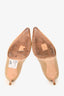 Jimmy Choo Beige Patent Aurora Pointed Toe Pumps Size 37.5