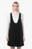 Chloe Black Button Down Sleeveless Layered Dress Size 36
