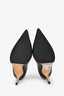 Jimmy Choo Black Croc Embossed Leather Heels Size 38