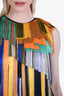Dries Van Noten Multicoloured Fringe Sleeveless Top Size 34
