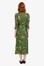 Reformation Green 'Lomita' Side Slit Madi Dress Size 0
