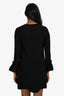 Victoria Beckham Black Pleated Sleeve Mini Dress Size 0