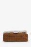 Givenchy Brown Shearling & Suede Logo Shoulder Bag