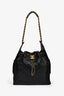 Grand sac hobo Chanel 25 en cuir caviar noir