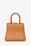 Delvaux Brown Leather Mini Brilliant GHW Top Handle with Strap