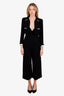 Pre-loved Chanel™ 95P Black CC Halter Neck Jumpsuit with Cropped Jacket Set Size 34