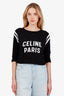 Celine Black Boxy Jersey T-Shirt Size S