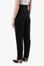 Pre-loved Chanel™ Black Silk High Rise Sheer Pants Size 36