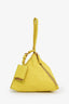 Jil Sander Yellow Leather Pyramid Wristlet