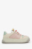 Gucci Beige/Pink GG Leather-trimmed Canvas Screener Sneaker Size 36