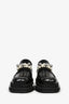 Simone Rocha Black Leather Pearl Bell Embellished Loafers Size 39