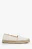 Gucci Cream Tweed Interlocking G Logo Tweed Espadrilles Size 37.5