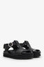 Jil Sander Black Leather Buckle Sandals Size 37