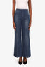 Gucci Blue Denim Pleated Trousers Size 38