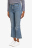 Khaite Blue Denim Medium Wash Flat Pocket Jeans Size 25