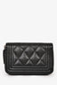 Pre-loved Chanel™ 2024 Black Caviar Zip Card Case
