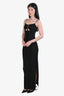 Frame Black Strappy Maxi Dress Size S