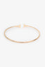 Tiffany & Co. 18K Yellow Gold T-Wire Narrow Bracelet