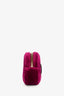 Gucci Purple Velvet Matelassé GG Marmont Belt Bag