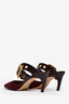 Christian Dior Burgundy Technical Fabric D-Dior Heels Size 38