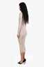 Staud Beige Ribbed 'Shoko' Sweater Dress Size S