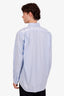 Balenciaga Blue Back Logo Button-Down Size 38 Men's