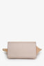 Celine Beige Leather Suede Medium Trapeze Top Handle Bag With Strap