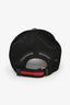 Gucci Grey/Red Leather GG Monogram Snake Baseball Hat Size M