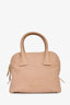 Burberry Pink Leather Greenwood Bowling Bag with Strap