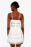 Love Shack Fancy White Linen Lace Mini Dress Size 0