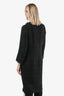 Manteau en tweed de laine noir Giambattista Valli, taille 4 US