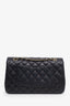 Pre-loved Chanel™ 2008-09 Black Quilted Lambskin Medium Classic Double Flap Bag