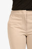 Max Mara Beige Cotton Tapered Pants Size 36