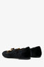 Salvatore Ferragamo Black Velvet Tortoise Bow Loafers Size 7