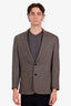 Ralph Lauren Purple Label Grey Wool Single Breasted Blazer Size 40 Mens