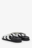 Hermès White Leather Chypre Sandals Size 39.5