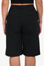 Area Black/Silver Heart Chain Cutout Bermuda Shorts Size 4