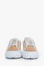 Gucci Brown Monogram Suede Tennis 1977 Platform Faux-Shearing Sneakers Size 37