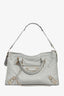 Balenciaga 2015 Grey Leather Classic Metallic Edge City Bag