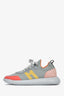 Hermès Grey/Multicolour Knit Suede Sneakers Size 39